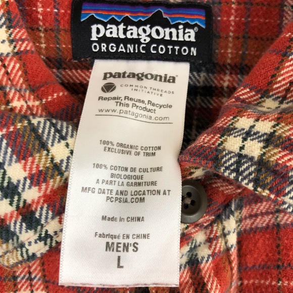 Patagonia Fjord Flannel Shirt Size L - Picture 3 of 8